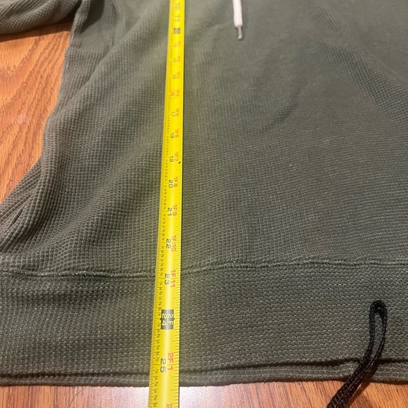 Express Men’s Waffle Knit Hooded Long Sleeve Shirt - Size Medium - Picture 6 of 7